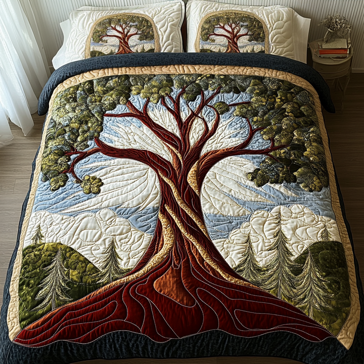 Ensemble de literie matelassé 3 pièces Nature Embrace