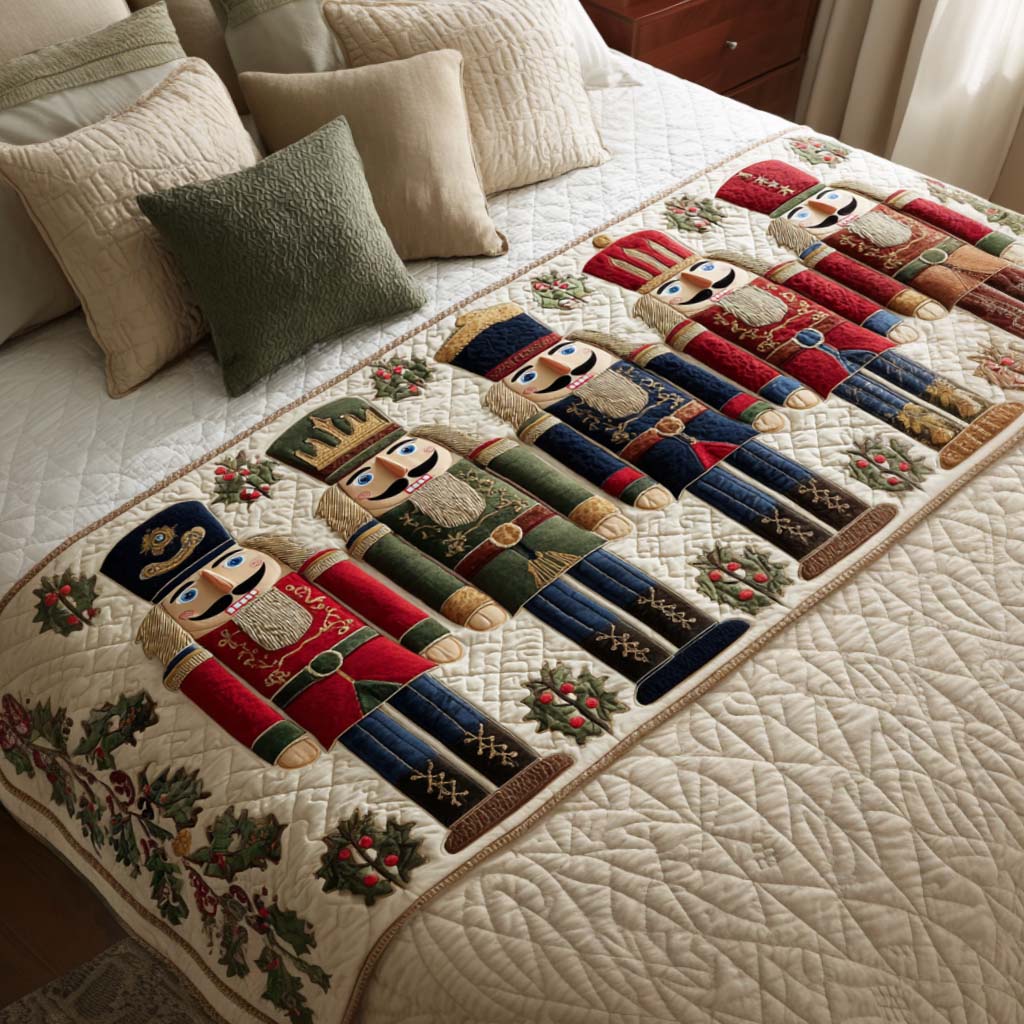 Couverture de Lit Matelassée Nutcracker Parade