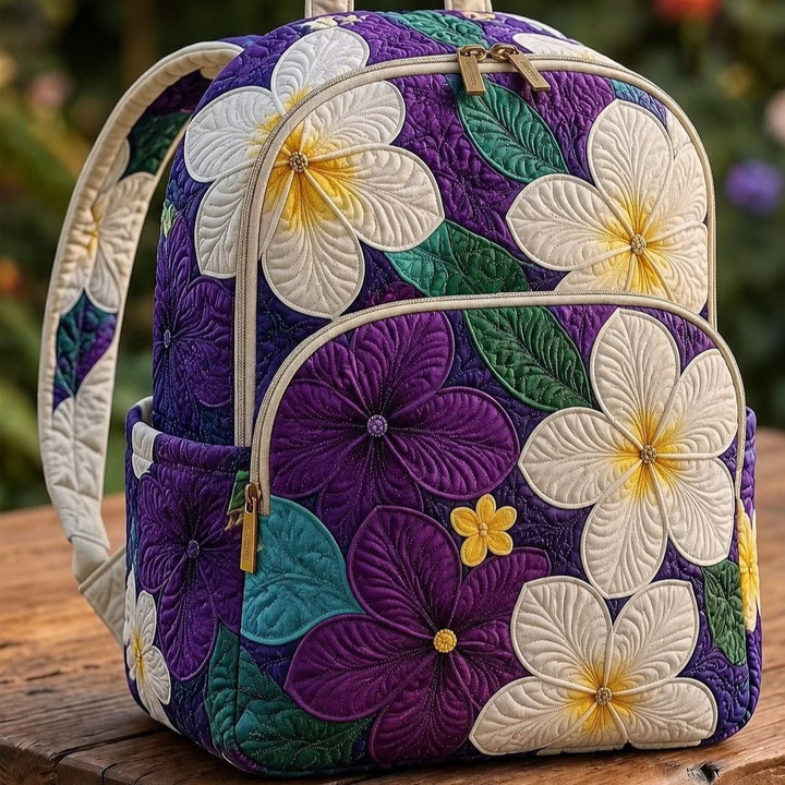 Sac à dos matelassé Frangipani Violet