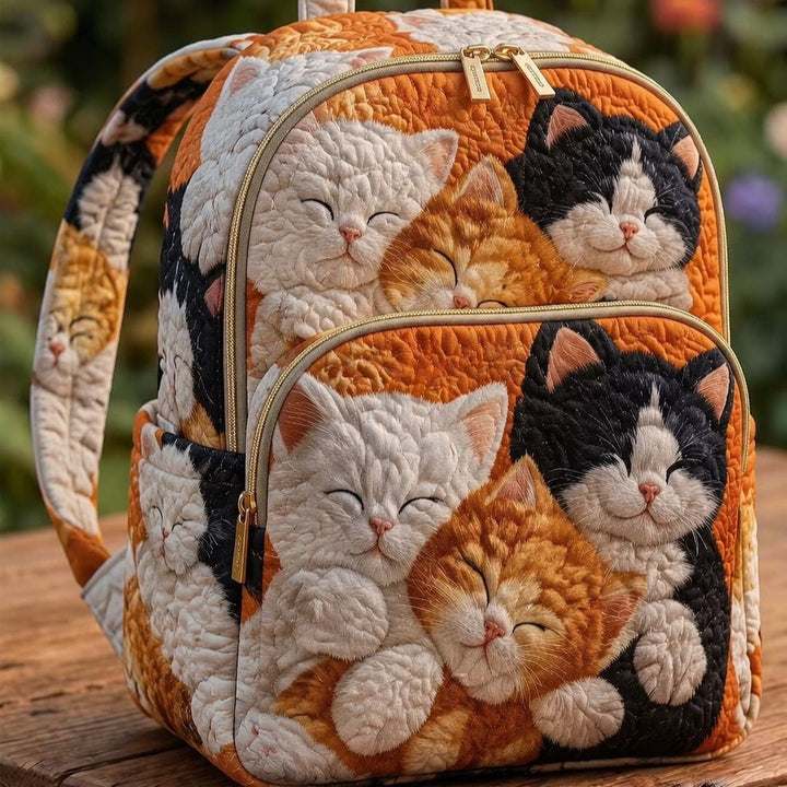 Petit Sac à Dos Matelassé Chaton