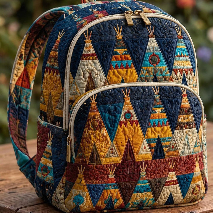 Sac à dos matelassé Patchwork Campsite
