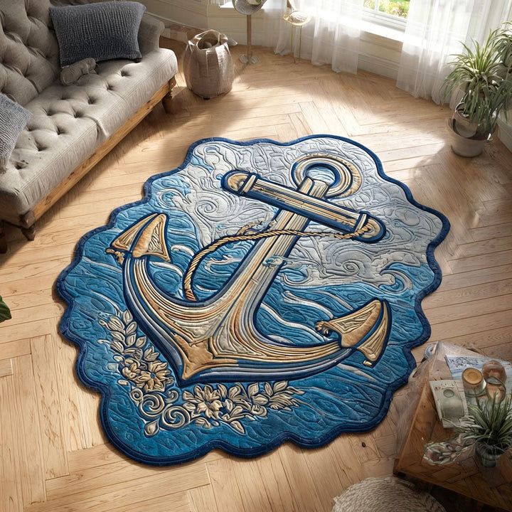 Tapis de zone en forme personnalisée Ocean Deep Prism Anchor NCU0PT11620