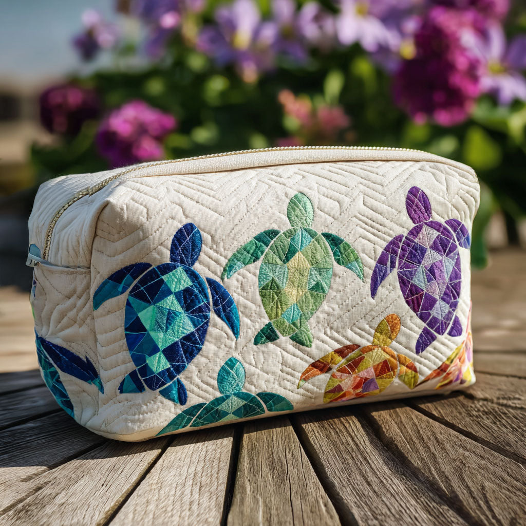 Trousse de maquillage matelassée Ocean Drift