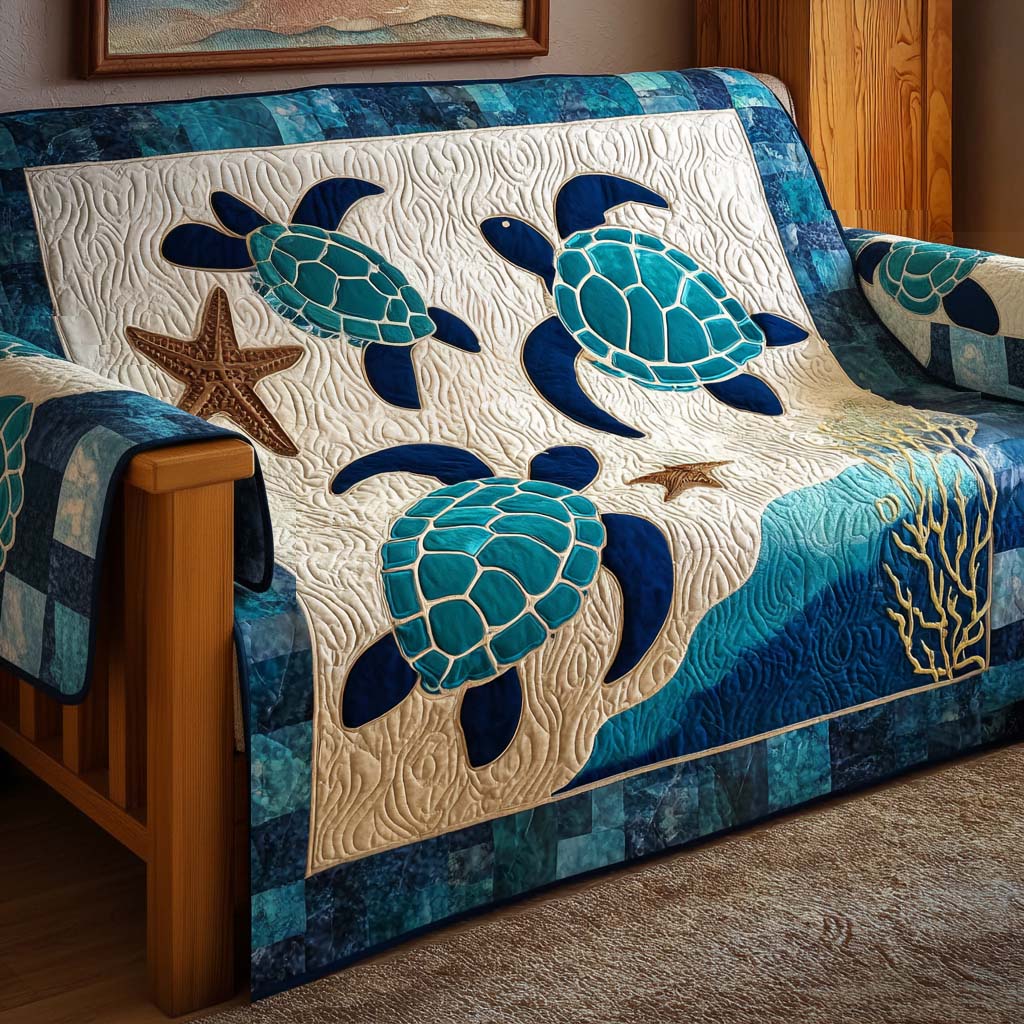Housse de Canapé Matelassée Tortue
