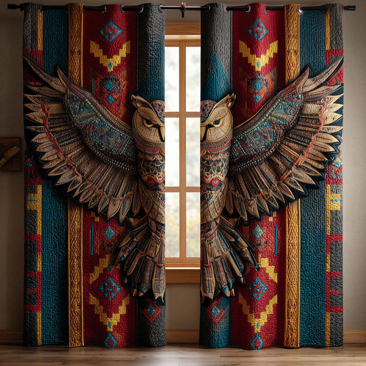 Rideaux Matelassés Hibou NCU0DK11753