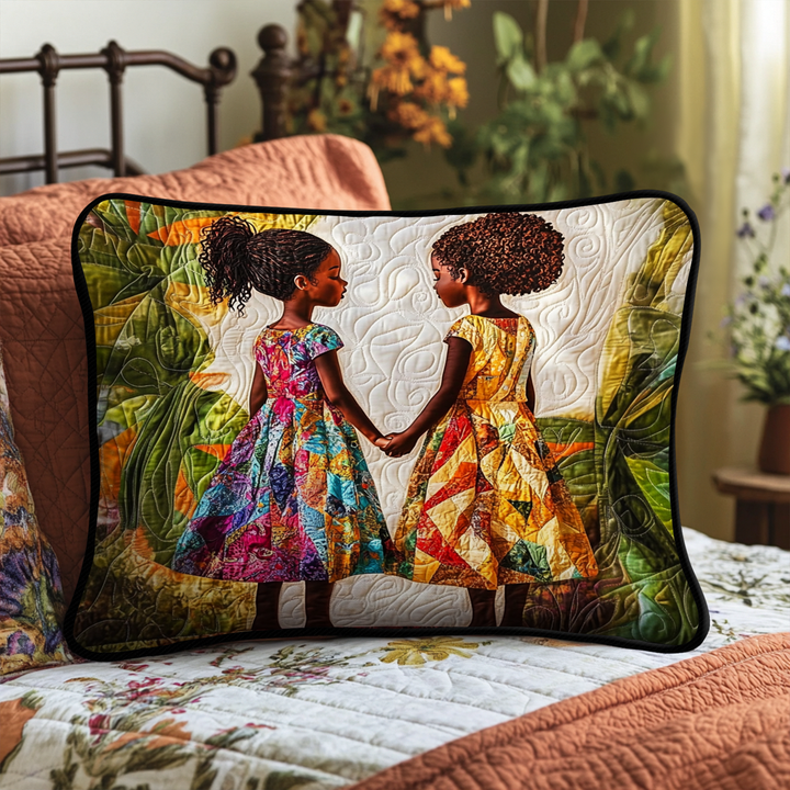 Housse de Coussin Matelassée Amour Patchwork NCU0NT8045