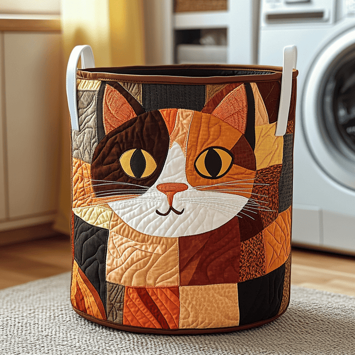 Panier à Linge Matelassé Chat Tacheté NCU0DDK605