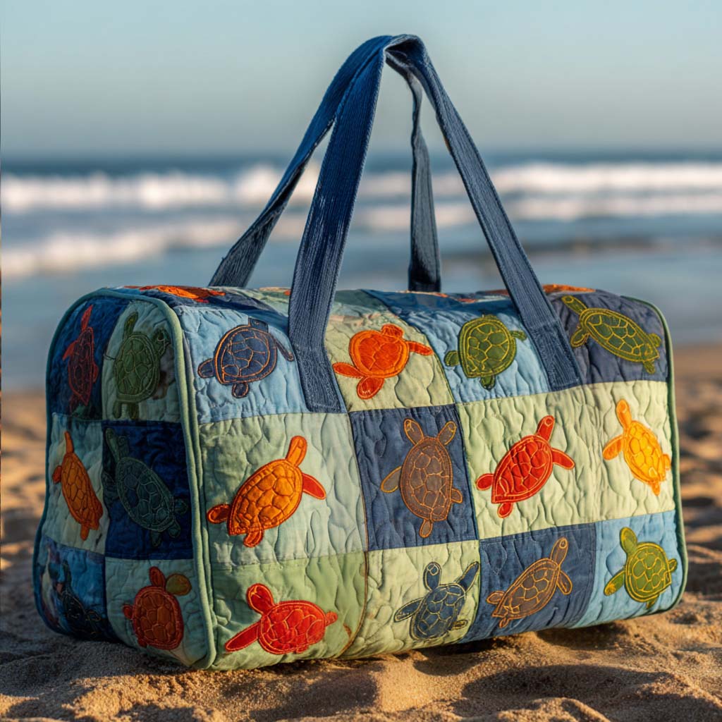 Sac de voyage matelassé Tortues Tachetées