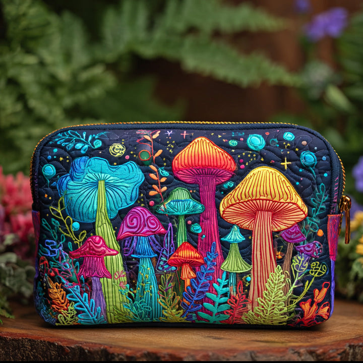Trousse de maquillage matelassée Peace Shroom