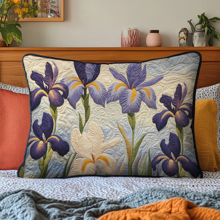Housse de Coussin Matelassée Iris Paisible NCU0PT6677