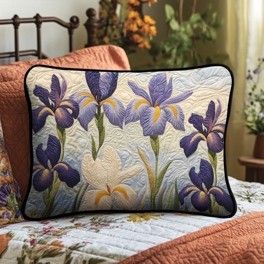 Housse de Coussin Matelassée Iris Paisible NCU0PT6677
