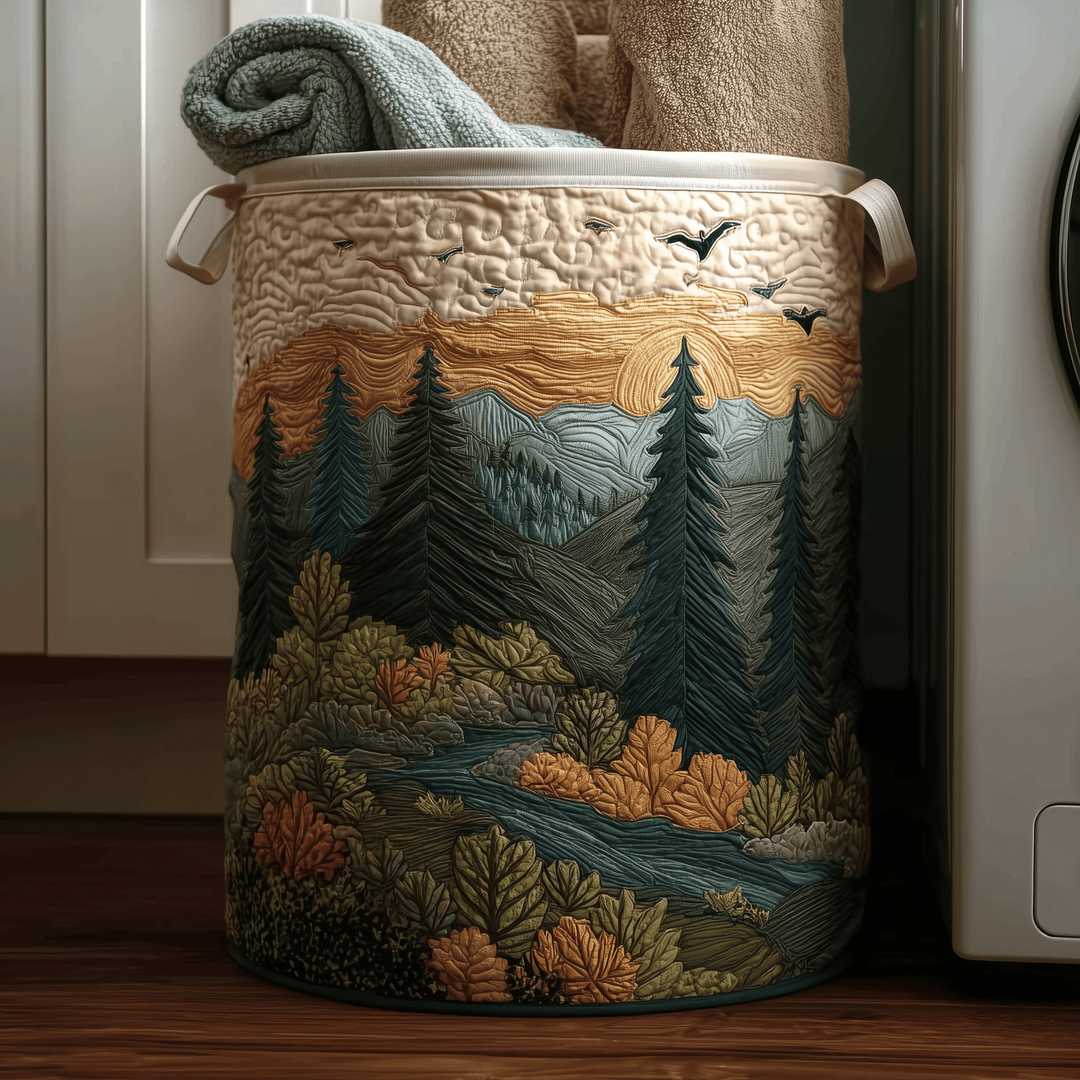Panier à Linge Matelassé Peaceful Pines NCU0TH2930