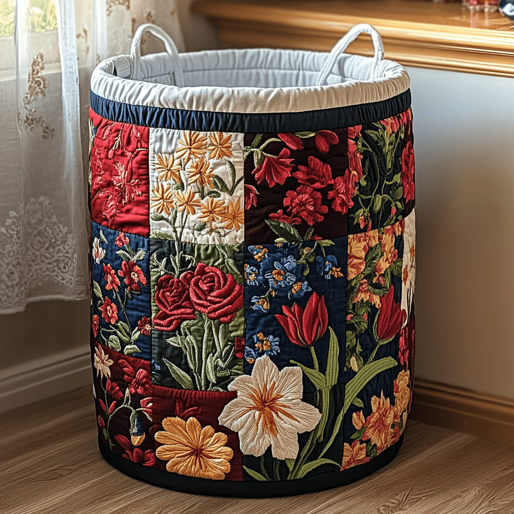 Panier à Linge Matelassé Petal Charm NCU0DDK1074