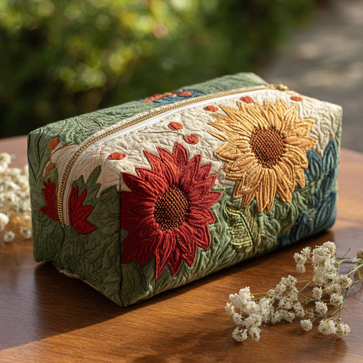 Trousse de Maquillage Matelassée Petal Glow