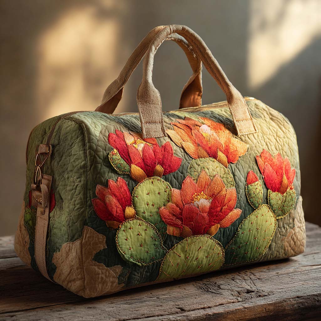 Sac de voyage matelassé Prickly Bloom