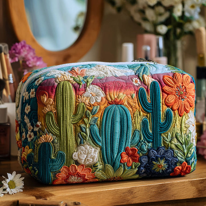 Trousse de maquillage matelassée Prickly Whimsy