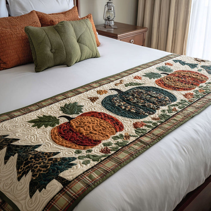 Couverture de Lit Matelassée Pumpkin Trail