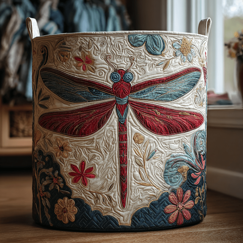 Panier à Linge Matelassé Pure Dragonfly NCU0DDK1157