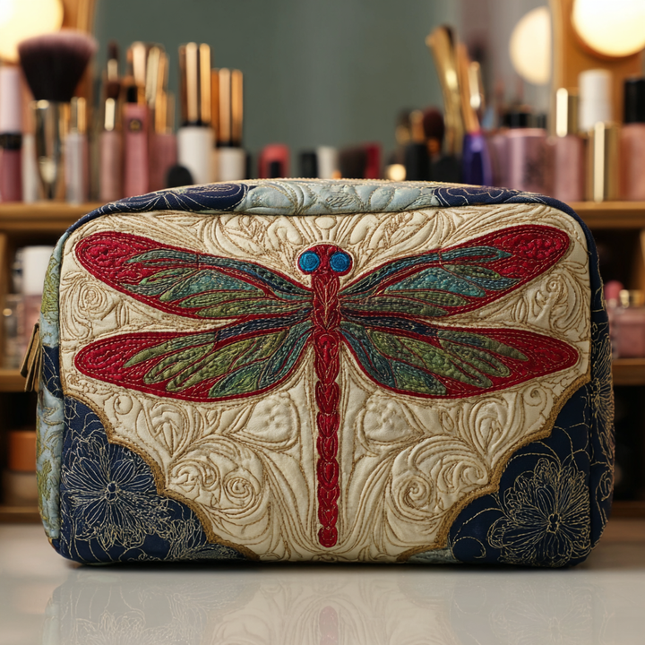 Trousse de Maquillage Matelassée Pure Libellule
