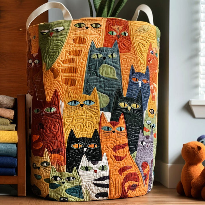 Panier à Linge Matelassé Purrfect Posse NCU0PTT1134