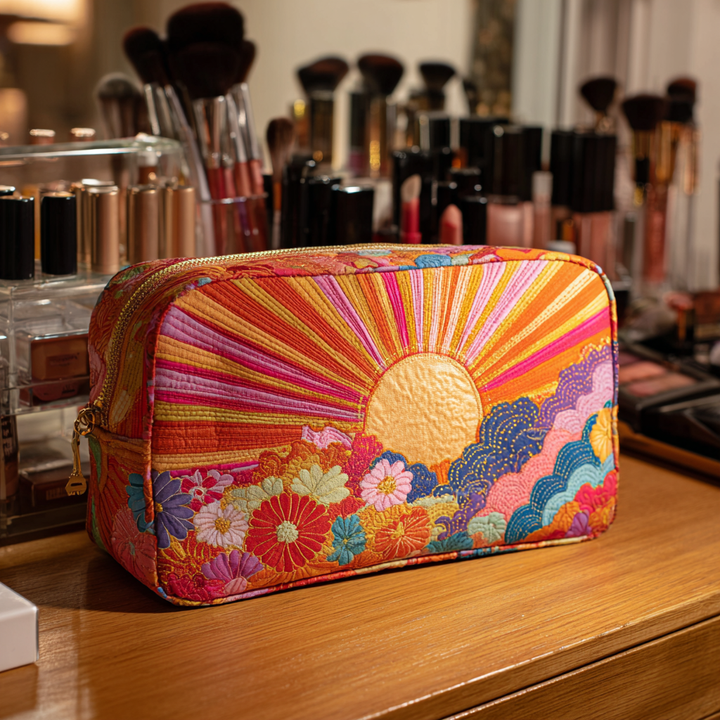 Trousse de Maquillage Matelassée Radiant Bloom