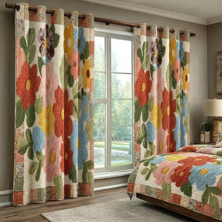 Rideaux Matelassés Retro Daisy NCU0VL3405