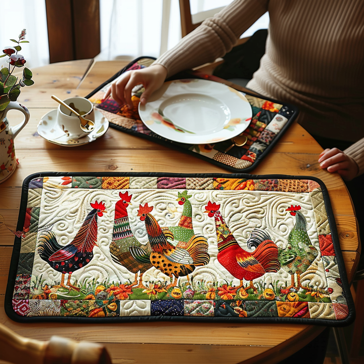 Napperon en Patchwork Matelassé Coq NCU0TH598