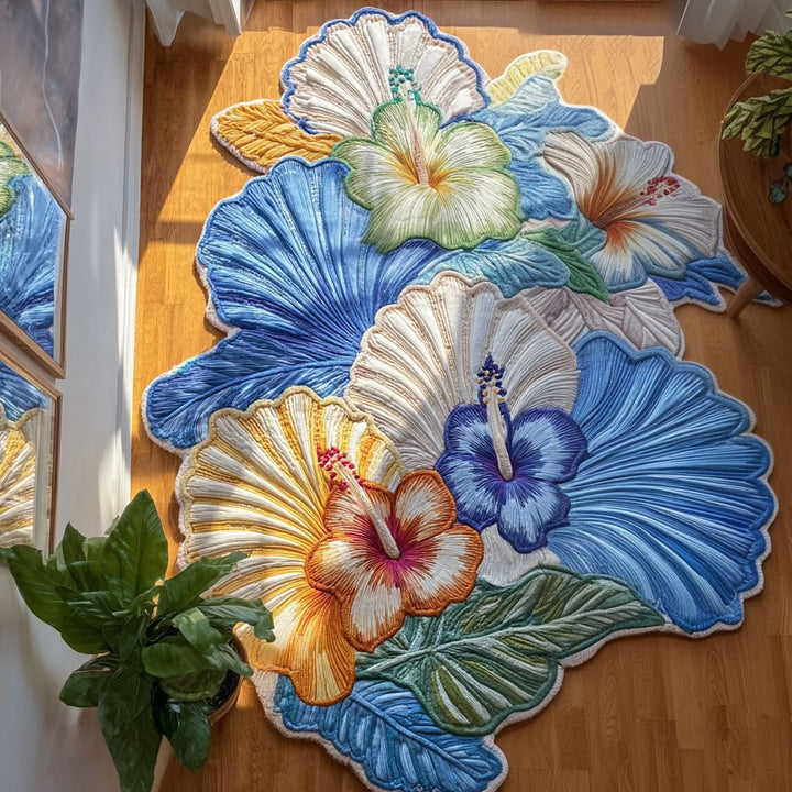 Tapis en forme personnalisée Royal Hibiscus NCU0PT11674