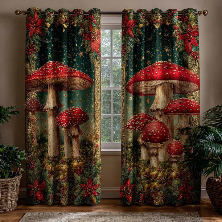 Rideaux Matelassés Ruby Mushroom Glade NCU0HH1493