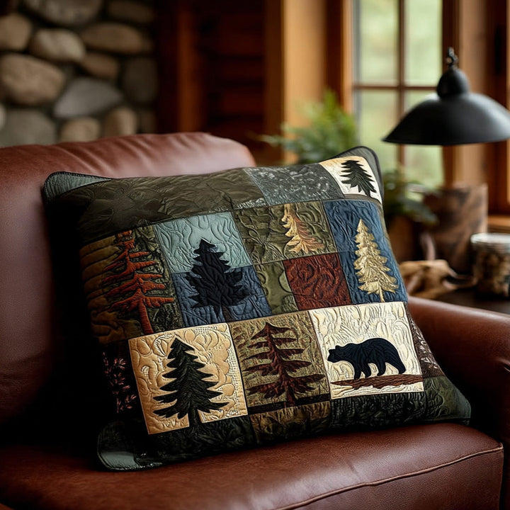 Housse de Coussin Matelassée Refuge Rustique NCU0PT8398