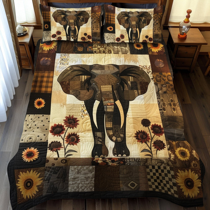 Ensemble de Literie Matelassé Éléphant