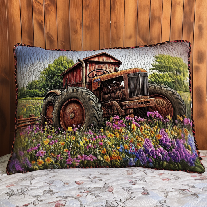 Housse de Coussin Matelassée Tracteur Rustique NCU0NT6373