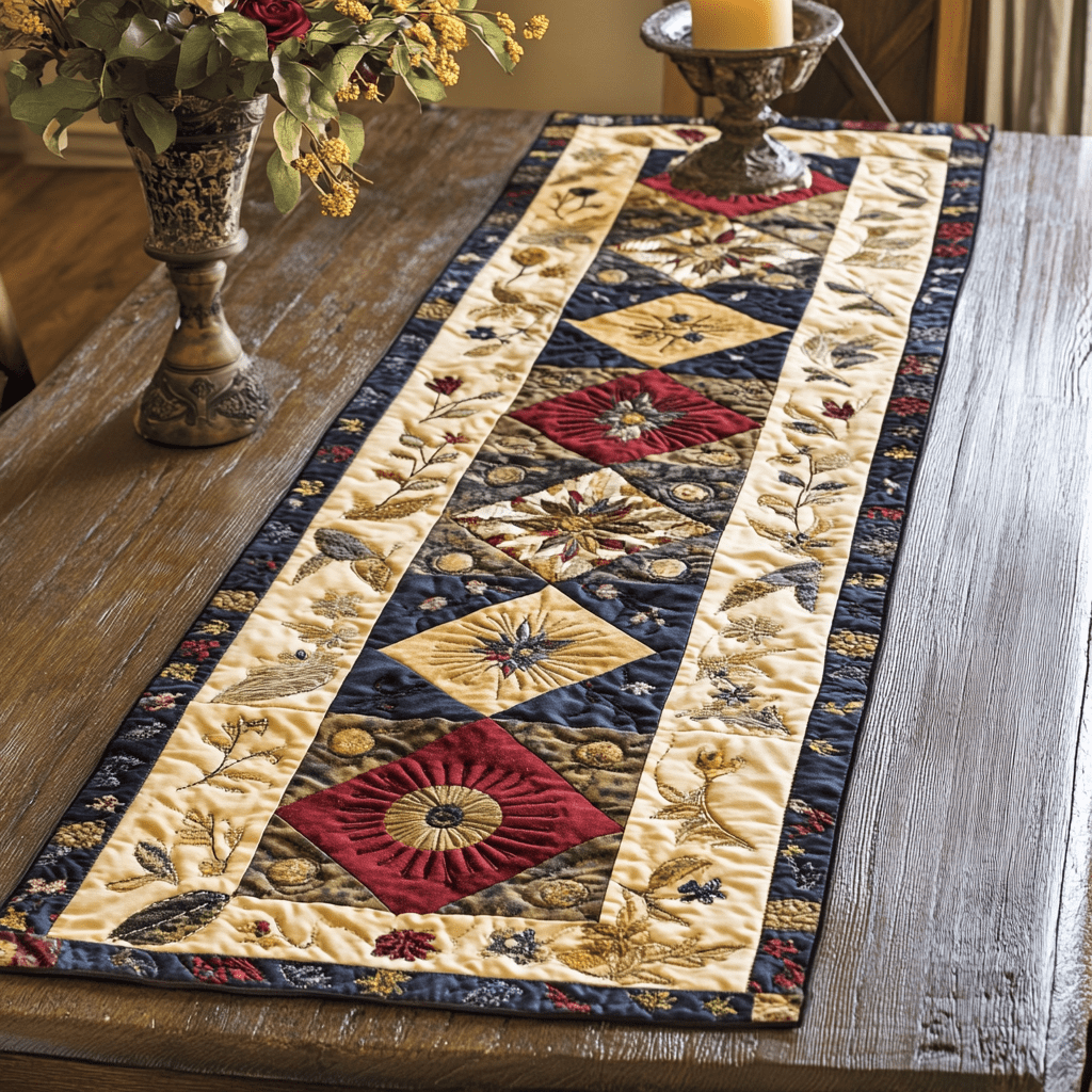 Chemin de Table Matelassé Beauté Rustique NCU0VH4015