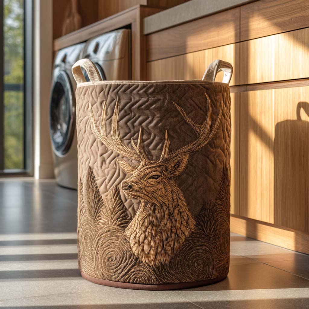 Panier à Linge Matelassé Cerf NCU0QN047