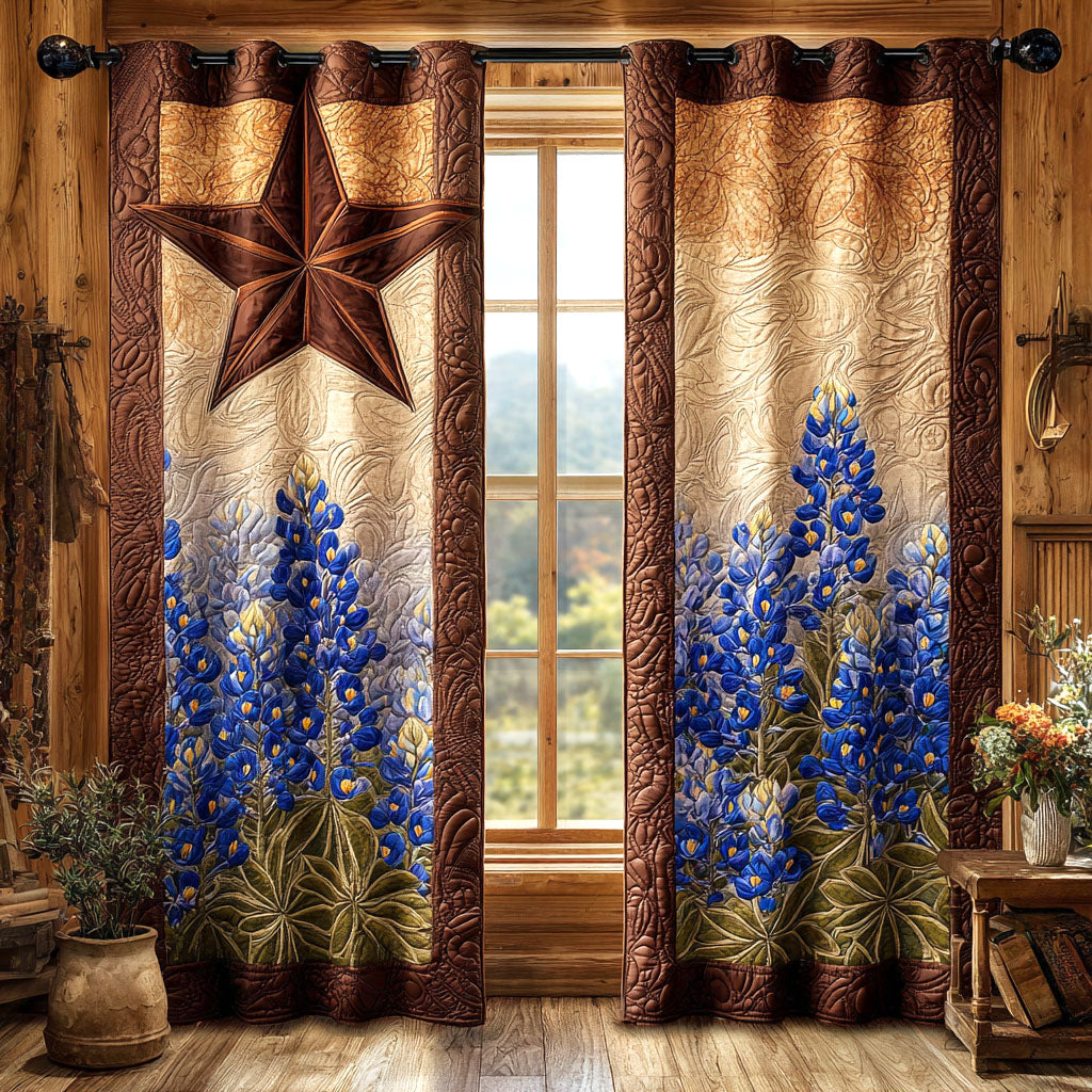 Rideaux Matelassés Rustic Star Bloom NCU0TV1393