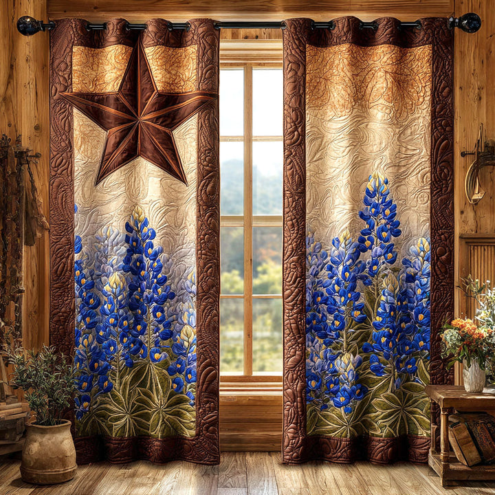 Rideaux Matelassés Rustic Star Bloom NCU0TV1393