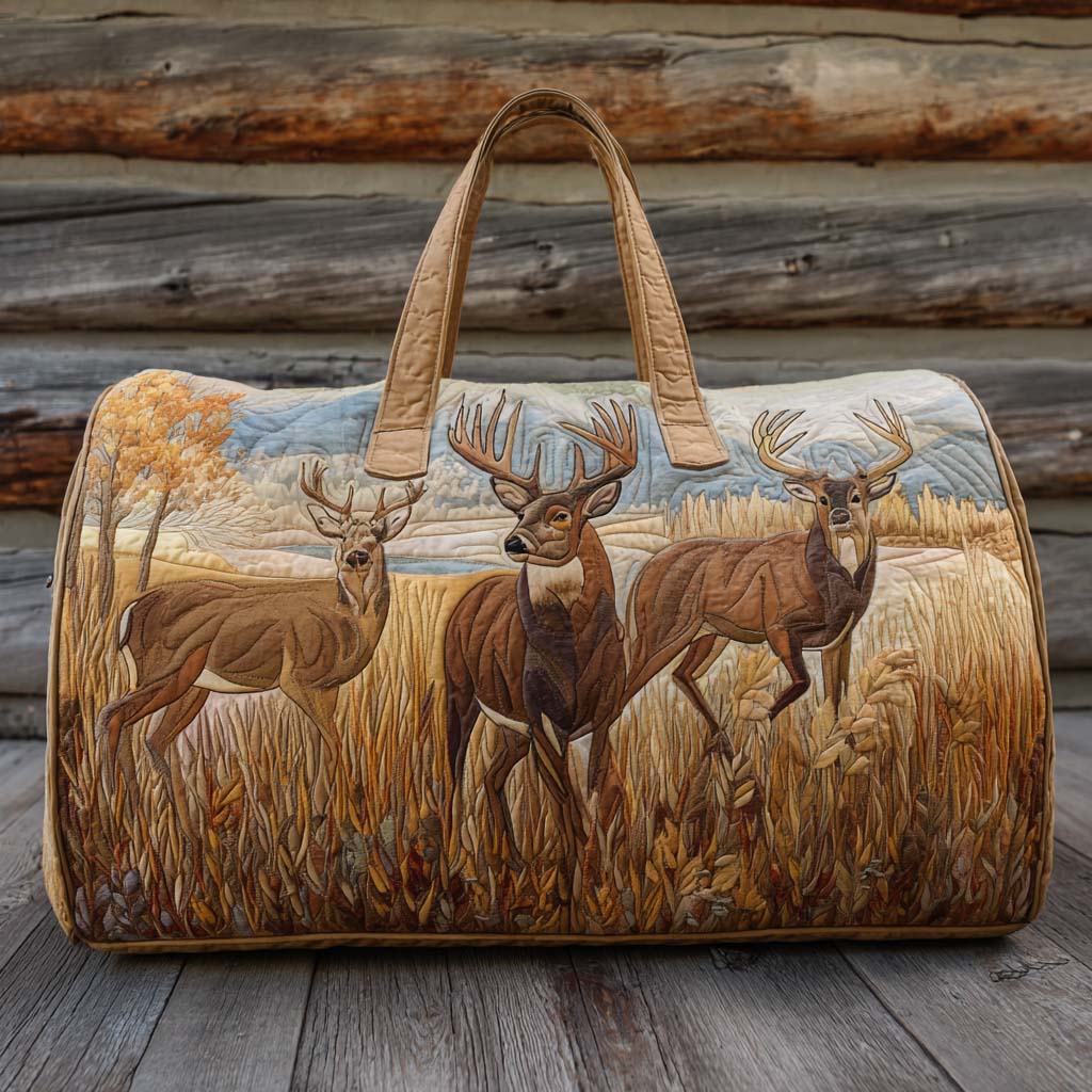 Sac de voyage matelassé en bois rustique