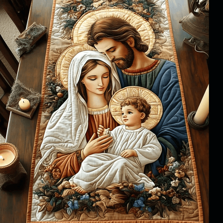 Chemin de Table Quilté Sacred Gathering NCU0VH301