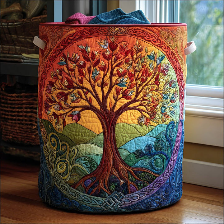 Panier à Linge Matelassé Arbre de Vie NCU0QN023