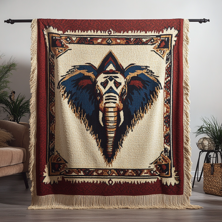 Couverture en Tissu Tressé Sacré