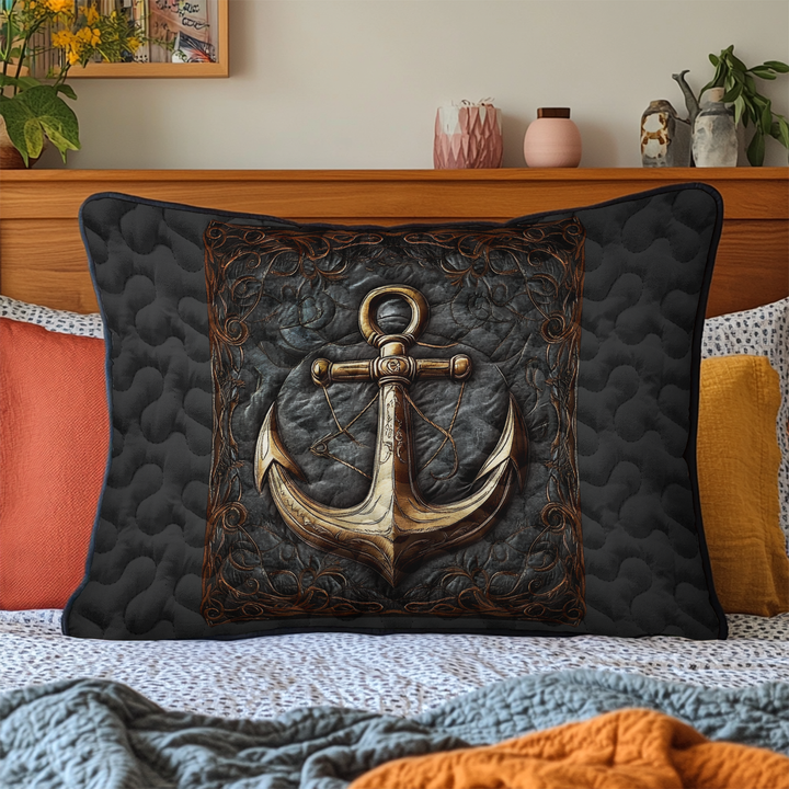 Housse de Coussin Matelassée Ancre de Marin NCU0DK6354
