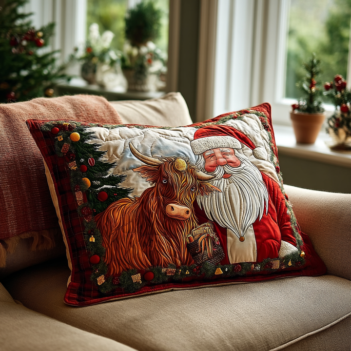 Housse de Coussin Matelassée Souhait de Noël NCU0DK10394