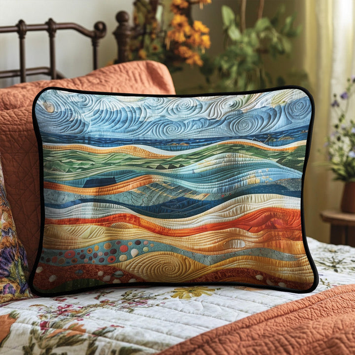 Housse de Coussin Matelassée Seafoam Serenity NCU0PT7122