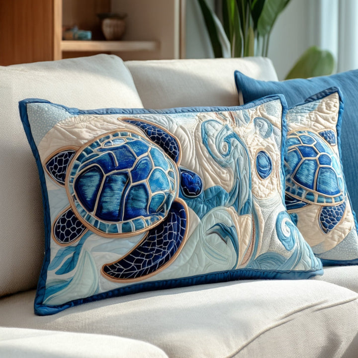 Housse de Coussin En Quilted Voyage de Coquillage NCU0PT8221