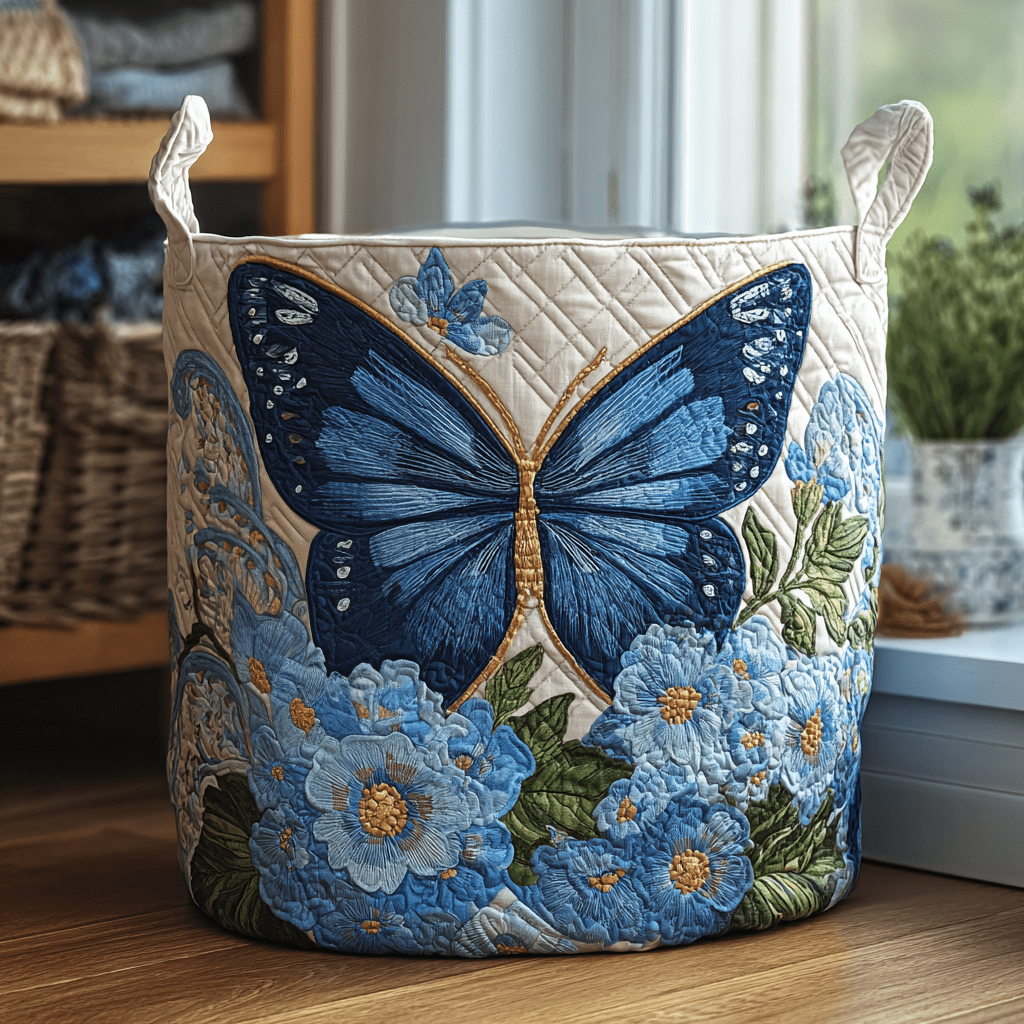Panier à linge matelassé Serene Flutter NCU0PVL435