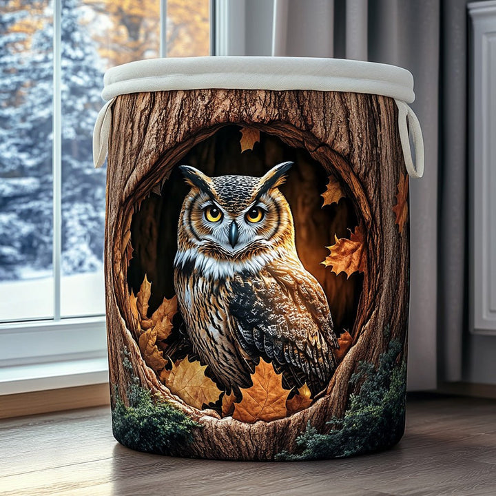 Panier à linge matelassé Hibou Silencieux NCU0PVL720