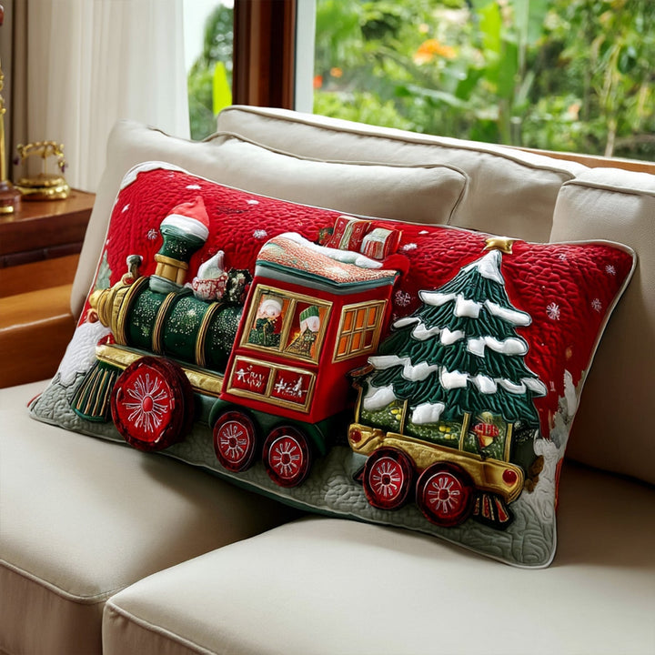 Taie d'oreiller matelassée Sleigh-on-Rails NCU0PT9129