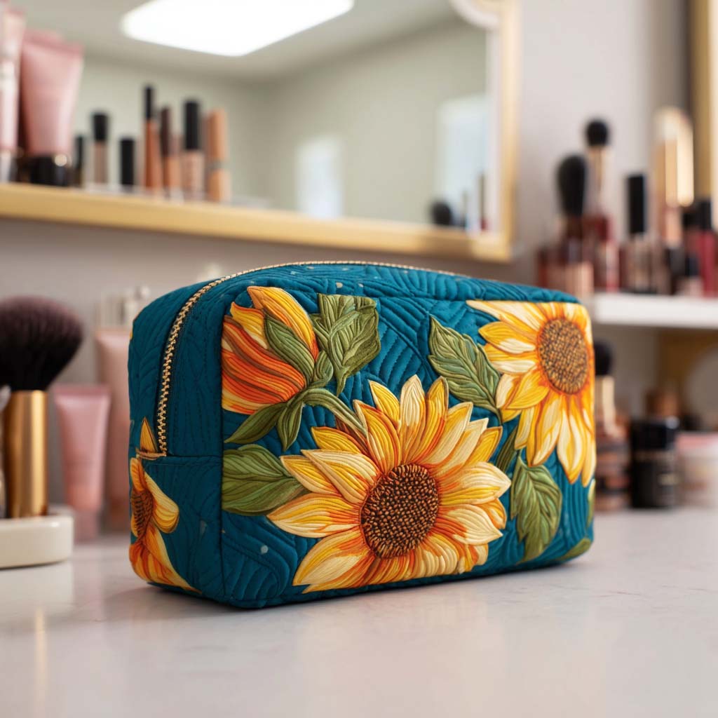 Trousse de Maquillage Matelassée Smile Bloom