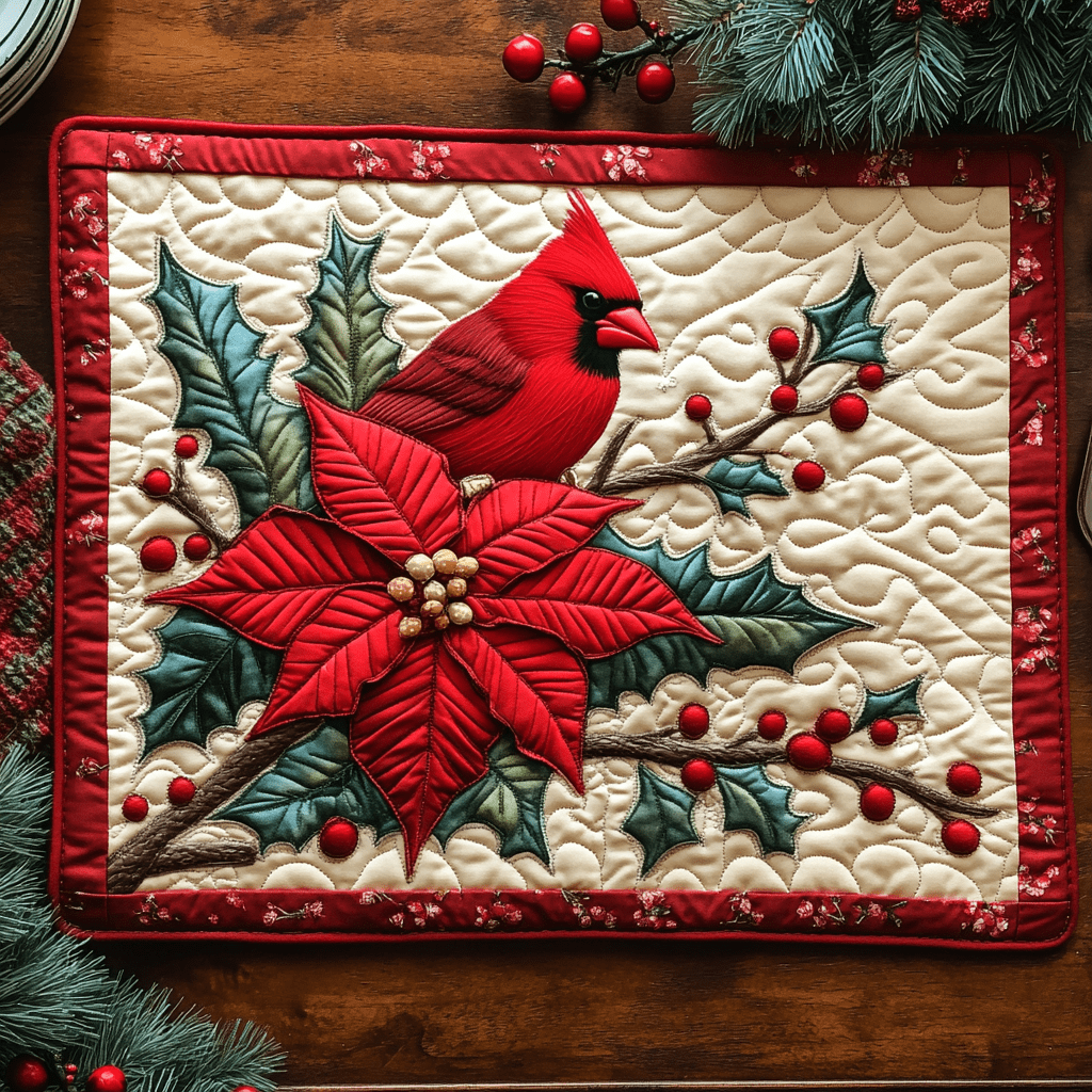 Nappe Matelassée Cardinal des Neiges NCU0DV1132