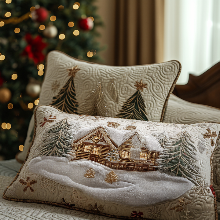Housse de Coussin Matelassée Snowlight Cabin NCU0DV8327